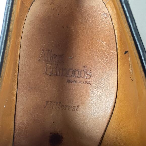 Allen Edmonds Hillcrest Oxforf Black Leather Dress Shoes Mens Size 13 D main image 10